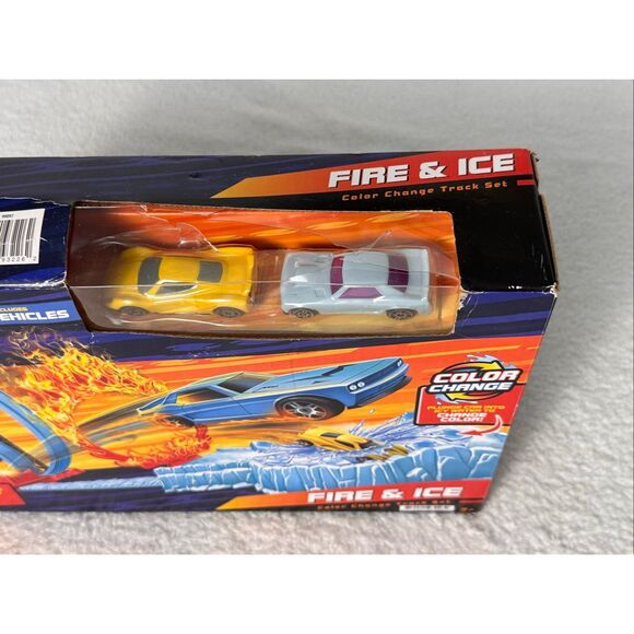 Adventure Force Fire and Ice Color Change Track Set 2 Cars - Picture 2 of 9